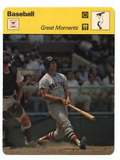 Carl Yastrzemski Red Sox - Baseball  Sportscasters Card  picture