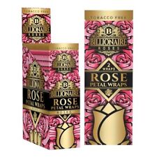 Billionaire H. Natural Wraps Rolling Papers Rose (Full Display of 50 Wraps) picture