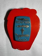 1971 Seattle Seafair Plastic Pin Never Removed From Backing Vintage Souvenir picture