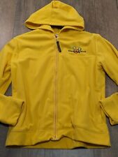 Vintage Disney World Fleece Jacket Womens Medium Yellow Full Zip Hoodie Mickey picture