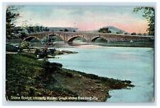 1914 Stone Bridge Crossing Maiden Creek Above Reading PA Antique Postcard picture