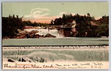 Maine ME - General View - Rumford Falls - Waterfalls - Vintage Postcard - Posted picture