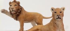 Schleich 2 YOUNG MALE LION Adult 14377 LIONESS 14375 Animal Figure Retired picture