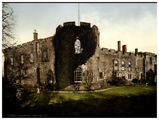 England. Taunton. The Castle. Vintage photochrome by P.Z, photochrome Zurich  picture