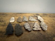 Large Indian Native American Arrowheads Lot of 10. 3 Inches In Length picture