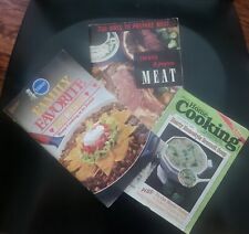 Vintage Lot Of 3 Cook Pamphlets Pillsbury Home Cooking Meat picture