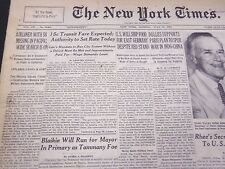 1953 JULY 13 NEW YORK TIMES - 15C TRANSIT FARE EXPECTED TODAY - NT 4683 picture