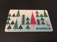 KOHL'S Christmas Trees and Reindeer ( 2014 ) Foil Gift Card ( $0 ) picture