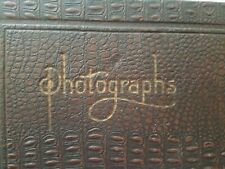 Antique Leather Photo Album 50+ Pages Empty BB. La Novella Eastman Kodak 12x7in picture