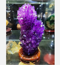 5 - 7LB！Chinese Antique Rare Purple Jade Crystal Mineral Specimen Ornament picture