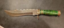 BABA KNIVES HANDMADE DAMASCUS HUNTING KNIFE WOOD & BRASS HANDLE- BS1272 picture