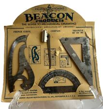 Vintage / Antique Beacon Products Educational Mechanical Drawing Tool Set picture