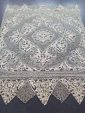 Antique hand made mixed lace tablecloth 226x176cm picture