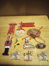 Mix Lot of Vintage Christmas Tree Ornaments Decor MIXED Refrigerator Magnets picture