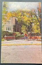 Green castle Indiana Postcard Alumni Arch Depauw University Posted 1984 picture
