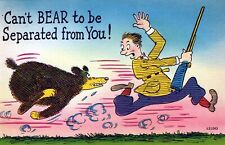 Can't Bear To Be Separated From You Unposted Humor, Comic & Funny Postcard picture