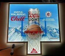 New Coors Light Clippers Basketball Large BEER LED Beer Sign bar Light picture