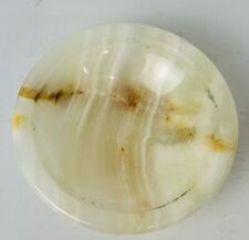 Vintage Honey White Glass Trinket Bowl Dish picture