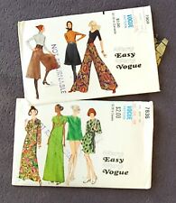VERY EASY VOGUE Dress/Skirt/Pants Patterns #7836 and #7909 circa 1970 - 1972 picture