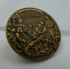 Vtg Patriotic Lapel Pin Hat Commemorating The 2nd Amendment We the People 7/8in picture