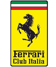 Ferrari Motors Club Italia Automotive Logo type w/ name Monogram MAGNET picture