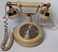 Vintage Western Electric French Princess Rotary Phone with Cords Nude Tan Gold picture