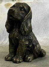 English Cocker Water Spaniel Boykin Bronze Dog Statue Breeder Kennel Decor Gift picture