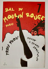 Moulin Rouge Frou Frou vintage invitation Paris France picture
