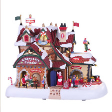 Lemax 2019 Animated Kringle's Cottage Santa's Wonderland #95462 Décor Accent picture