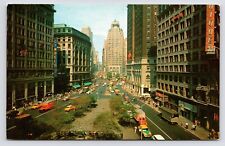 c1950s Herald Square Aerial View Gimbels Traffic New York City NYC NY Postcard picture