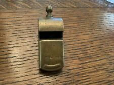 VINTAGE BRASS MILITARY WHISTLE MADE IN THE USA picture