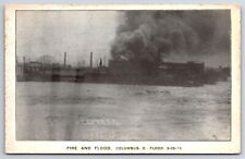 Great Flood Fire 1913 Columbus Ohio OH Vintage Postcard picture