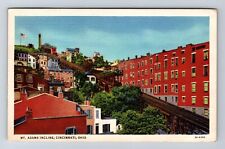 Cincinnatio OH-Ohio, Mount Adams Incline, Antique, Vintage c1936 Postcard picture