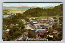 Wells River VT-Vermont, Birds Eye View of Town, Antique Vintage Postcard picture