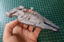 star wars mandalorian light cruiser Arquitens Class (All white) (6 inches long) picture