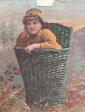 Ivory Polish Dr McLane's Curtick & Co Shippensburg PA Basket Vict Card c1880s picture