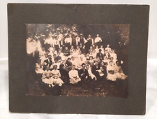 Antique Lg Cabinet Card FAMILY REUNION in Wisconsin Late 1800's or Early 1900's picture