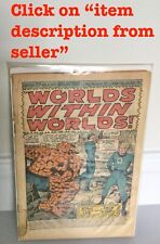 DAMAGED Fantastic Four 75 Marvel Comic Book 1968 Worlds Within Worlds vol 1 #75 picture