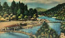 Russian River Beach California Postcard People Kayaks Boats picture