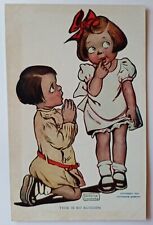 This is So Sudden Katharine Gassaway Boy Kneeling Antique Postcard picture