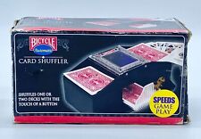 Bicycle Automatic Cards Shuffler 2004 One or Two Poker Size Decks Vtg Battery Op picture