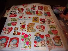 Large lot of vintage VALENTINES, all with Kittens picture