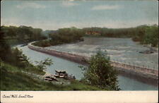 Canal Walk Lowell Massachusetts aerial view ~ unused c1905 UDB vintage postcard picture