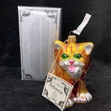 Kurt S Adler Polonaise Collection Cat With Bow Komozia  KSA Collection New picture