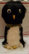 Adorable vtg retro fuzzy penguin w googley eyes made from soda bottle picture