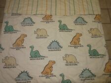 Vintage SANDRA BOYNTON Reversible Twin Comforter/Bedspread w/ DINOSAURS - Martex picture