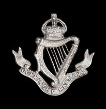 Connaught Rangers Cap Badge Hallmarked Silver picture