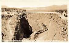 RPPC VTG Crooked River Bridge View Dalles California Highway OR Real Photo P88 picture
