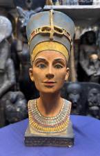 UNIQUE ANCIENT EGYPTIAN ANTIQUES Statue Bust Of Queen Nefertiti Made Heavy Stone picture