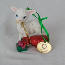 Smithsonian's National Zoo Wild Baby Ornament Danbury Mint Lamb Red Gift Sack picture